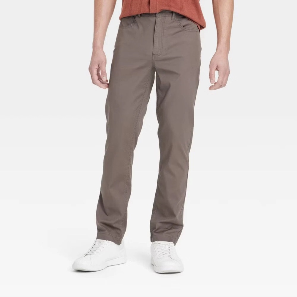 Goodfellow & Co. Men's Comfort Wear Slim Fit 5-Pocket Pants Brown Size 32 x 30